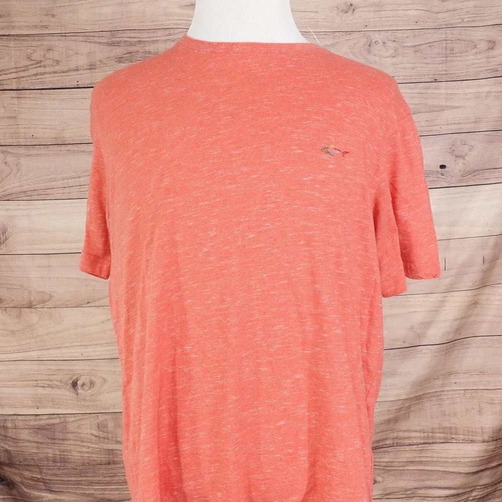 GREG NORMAN SHORT SLEEVE HEATHER RED? ORANGE? SHORT SLEEVE T-SHIRT SIZE L - Picture 3 of 7